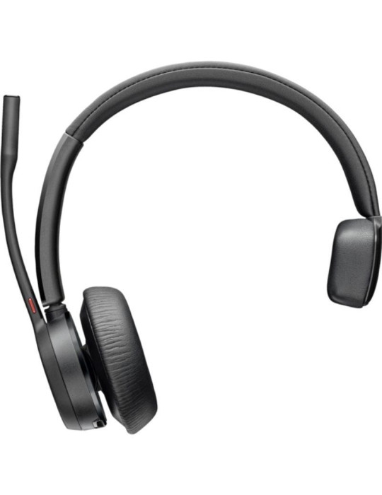 Auricular Inalámbrico Poly Voyager 4310 + Adaptador BT700 + Base de Carga/ con Micrófono/ Bluetooth/ Negro