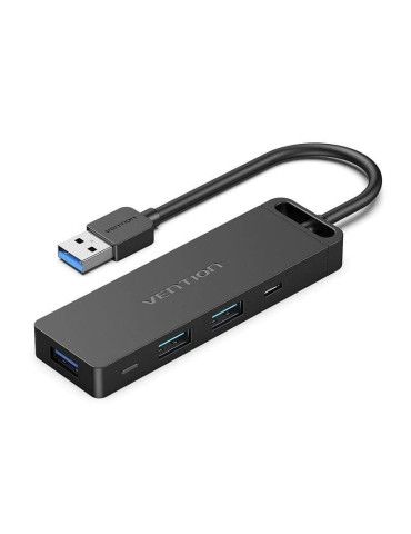 Hub USB 3.0 Vention CHVBB/ 3xUSB/ 1xMicroUSB PD/ 1xLector Tarjetas