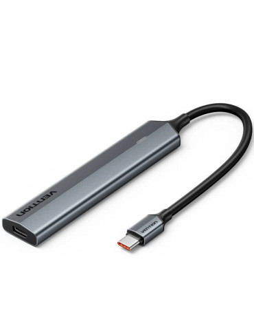 Hub USB Tipo-C 3.2 Vention CKYHB/ 4xUSB Tipo-C/ 1xUSB Tipo-C PD