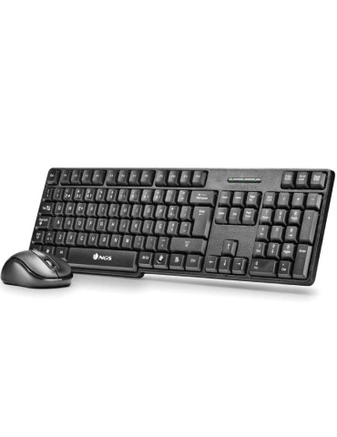 Teclado y Ratón Inalámbricos NGS Euphoria KIT/ Portugués