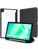 Funda Subblim Clear Shock Case para Samsung A11 8.7"/ Negra