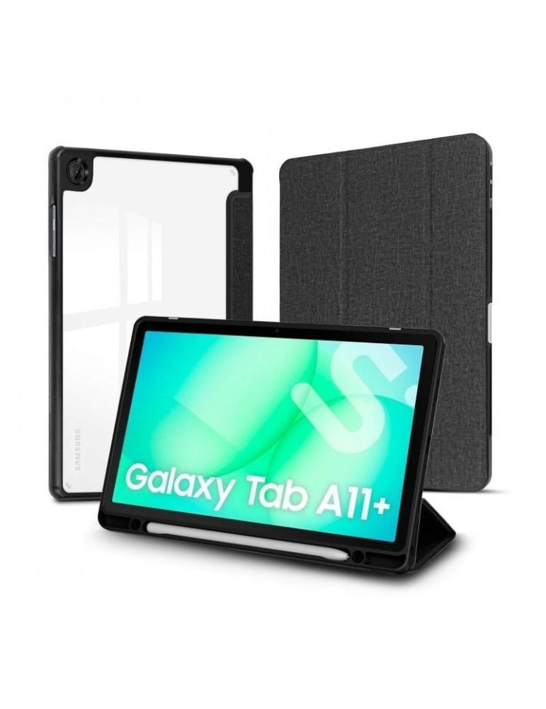 Funda Subblim Clear Shock Case para Samsung A11+/ Negra