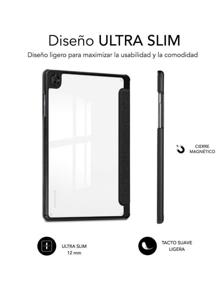 Funda Subblim Clear Shock Case para Samsung A11+/ Negra