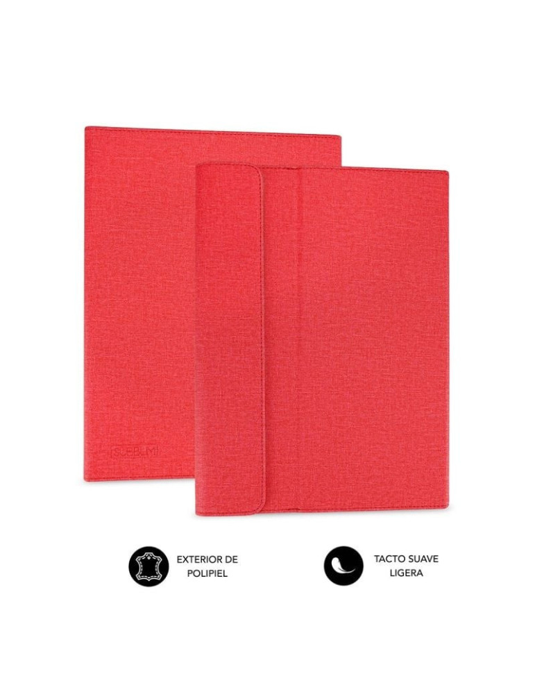 Funda Subblim Clever Stand para Tablets de 9.6"-11"/ Roja