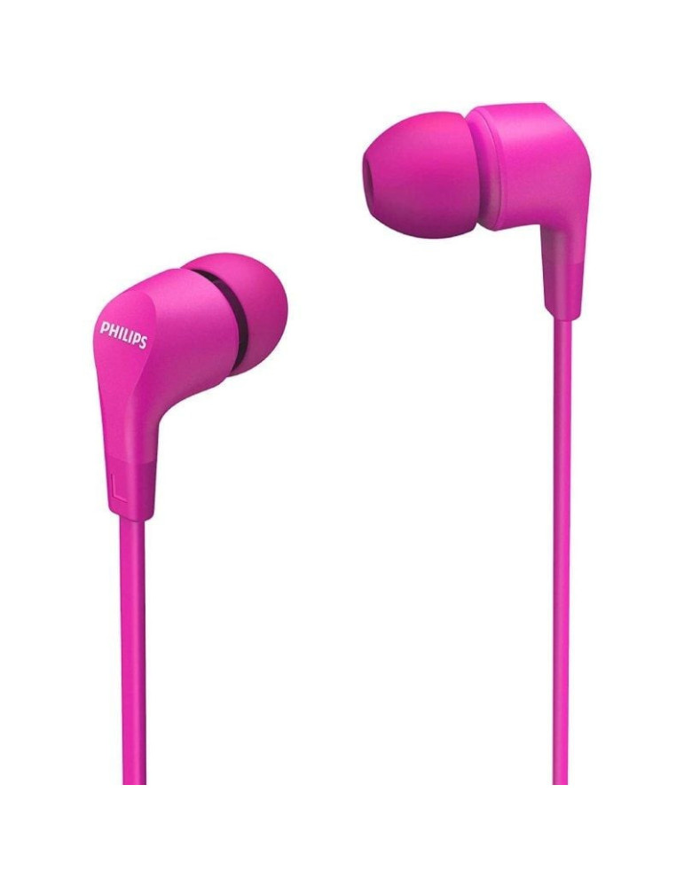 Auriculares Intrauditivos Philips TAE1105PK/ con Micrófono/ Jack 3.5/ Rosas