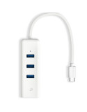 Hub USB Tipo-C 3.0 TP-Link UE330C/ 3xUSB/ 1xRJ45/ Blanco