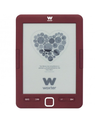 Libro Electrónico Ebook Woxter Scriba 195/ 6"/ Tinta Electrónica/ Rojo