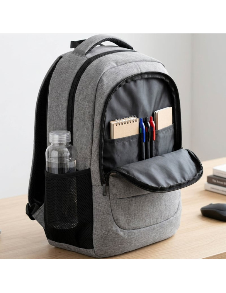 Mochila Subblim City Plus 26L Backpack para Portátiles hasta 16"/ Puerto USB/ Repelente al agua/ Reflectante/ Cinta para Trolley