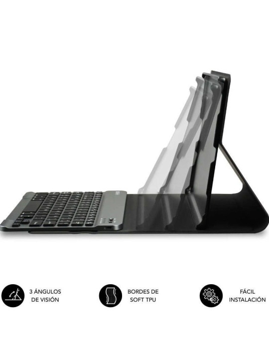 Funda con Teclado Subblim Shock Case Lenovo Tab 10.1" 2025/ Negra