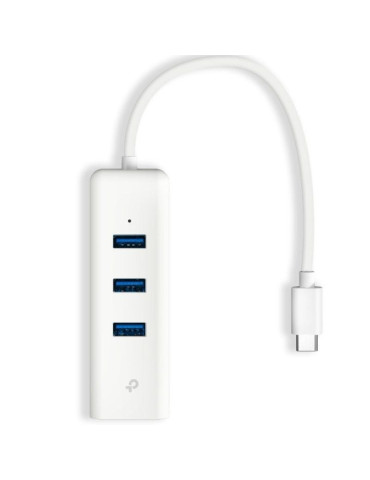 Hub USB Tipo-C 3.0 TP-Link UE330C/ 3xUSB/ 1xRJ45/ Blanco