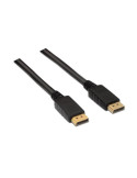 Cable DisplayPort 1.2 4K Aisens A124-0130/ DisplayPort Macho - DisplayPort Macho/ Hasta 5W/ 2300Mbps/ 3m/ Negro