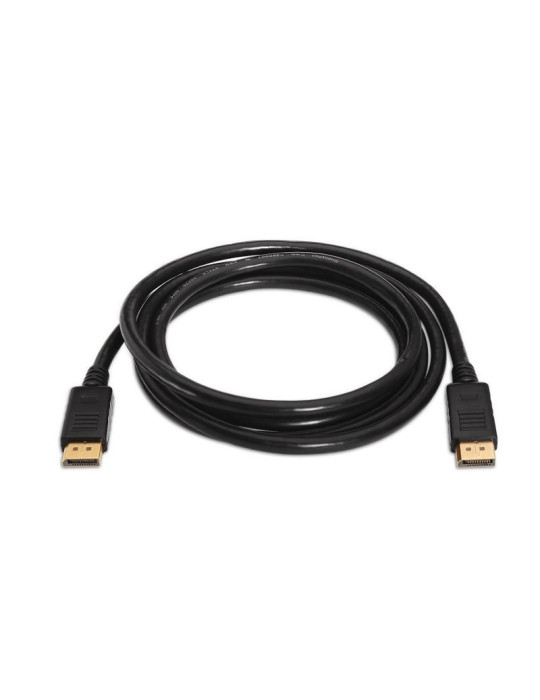 Cable DisplayPort 1.2 4K Aisens A124-0130/ DisplayPort Macho - DisplayPort Macho/ Hasta 5W/ 2300Mbps/ 3m/ Negro