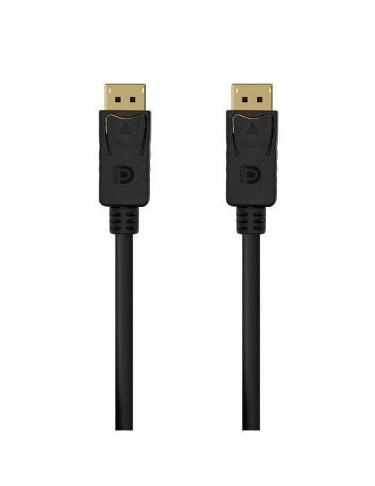 Cable DisplayPort 1.2 4K Aisens A124-0548/ DisplayPort Macho - DisplayPort Macho/ Hasta 5W/ 2300Mbps/ 50cm/ Negro