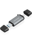 Lector de Tarjetas Externo Aisens ASCR-2AC11-GR/ USB 3.1