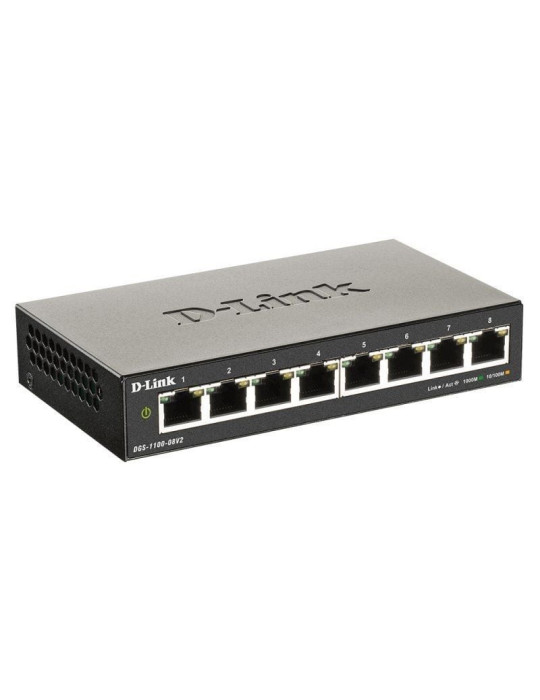 Switch Gestionable D-Link DGS-1100-08V2 8 Puertos/ RJ-45 10/100/1000