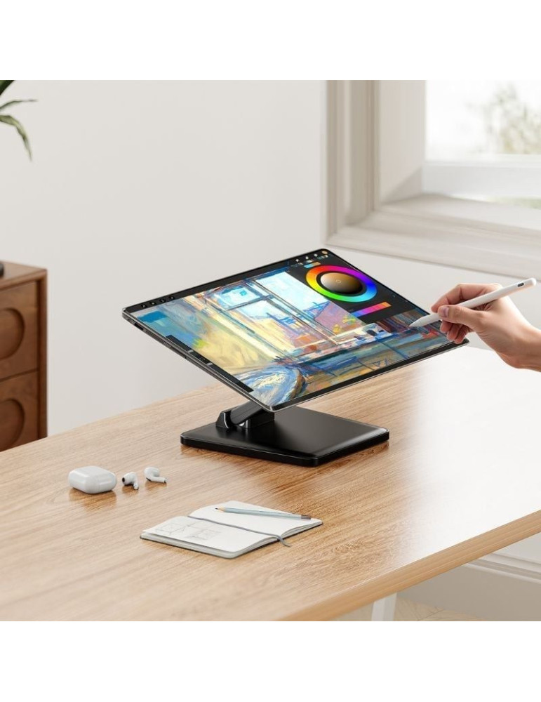 Soporte de Mesa para Monitor/POS Aisens DT27T-443/ Inclinable/ hasta 10kg