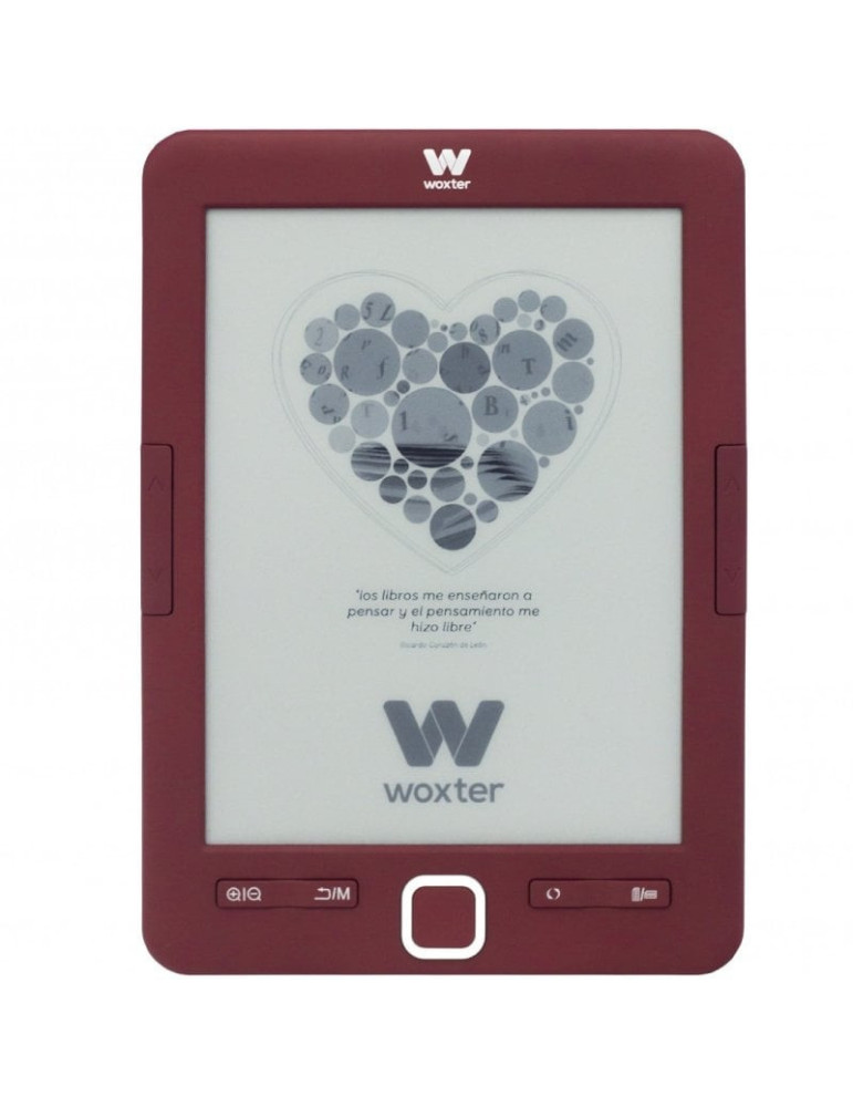 Libro Electrónico Ebook Woxter Scriba 195/ 6"/ Tinta Electrónica/ Rojo