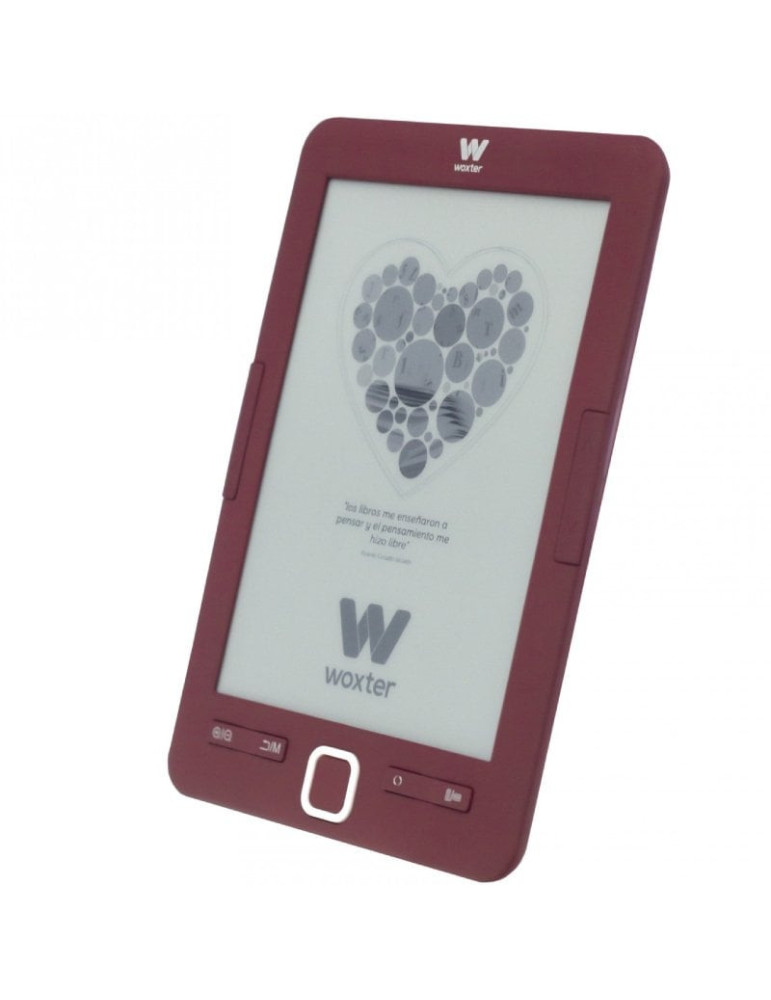 Libro Electrónico Ebook Woxter Scriba 195/ 6"/ Tinta Electrónica/ Rojo