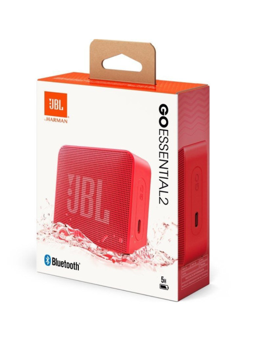 Altavoz con Bluetooth JBL GO Essential 2/ 3.1W/ 1.0/ Rojo