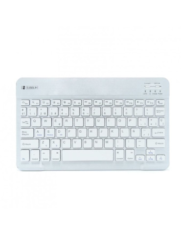 Teclado Compacto Inalámbrico Subblim Smart/ Plata