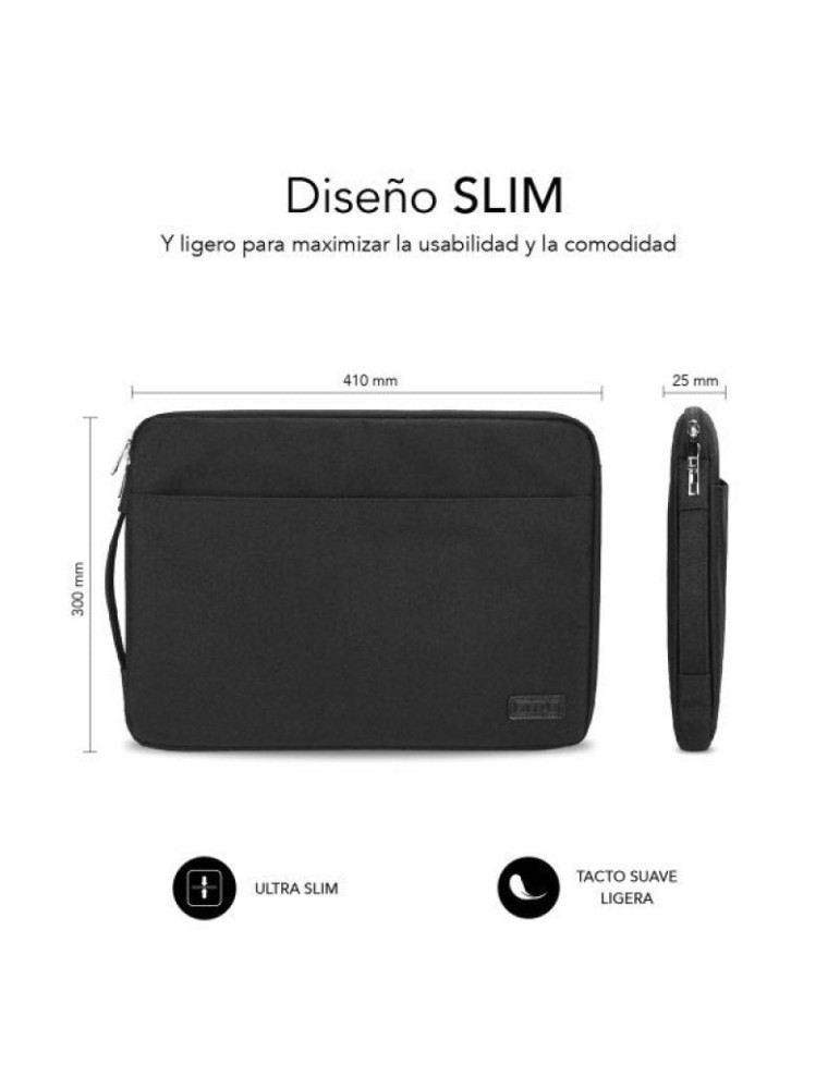 Funda Subblim Urban Laptop Sleeve para Portátiles hasta 15.6"/ Negra