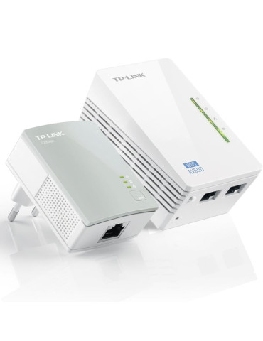 Adaptador Powerline TP-Link TL-WPA4220KIT 300Mbps/ Alcance 300m/ Pack de 2