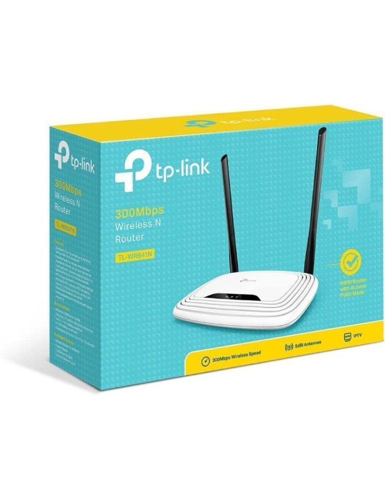 Router Inalámbrico TP-Link TL-WR841N 300Mbps/ 2.4GHz/ 2 Antenas 5dBi/ WiFi 802.11n/g/b
