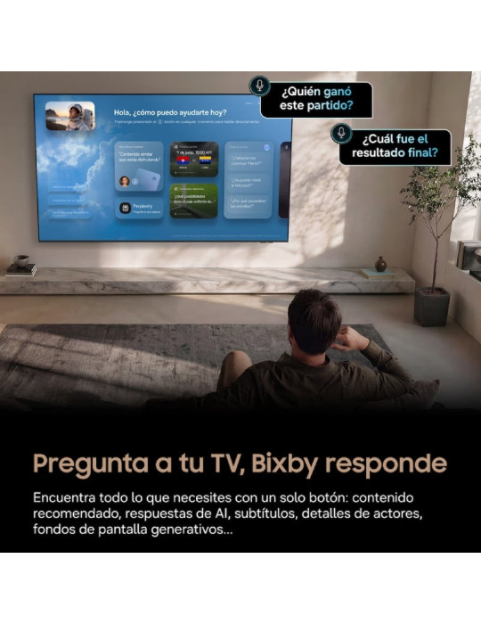 Televisor Samsung Neo QLED TQ65QN73HAU 65"/ Ultra HD 4K/ Smart TV/ WiFi