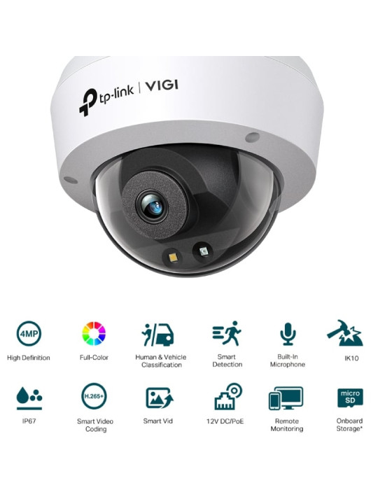 Cámara de Videovigilancia TP-Link VIGI C240 4mm/ 360 / Visión Nocturna/ Control desde APP