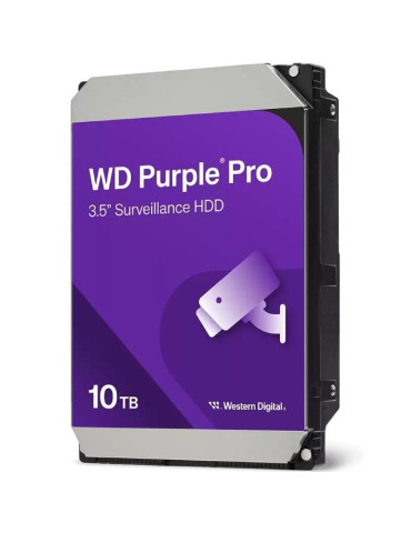 Disco Duro Western Digital WD Purple Pro Surveillance 10TB/ 3.5"/ SATA III/ 512MB