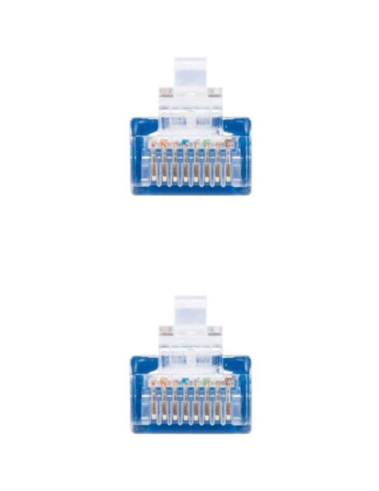 Cable de Red RJ45 UTP Nanocable 10.20.0400-BL Cat.6/ 50cm/ Azul