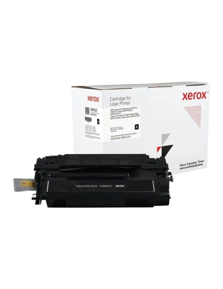 Tóner compatible Xerox 006R03628 compatible con HP CE255X/CRG-324II/ 12500 páginas/ Negro