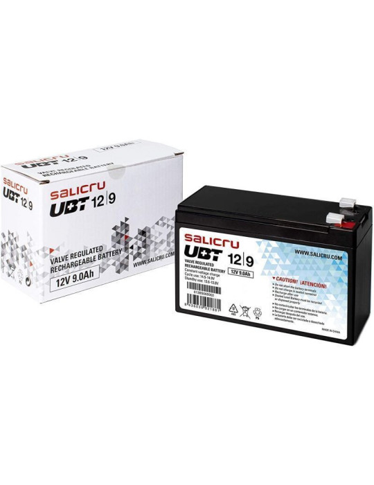 Batería Salicru UBT 12/9 compatible con SAI Salicru según especificaciones