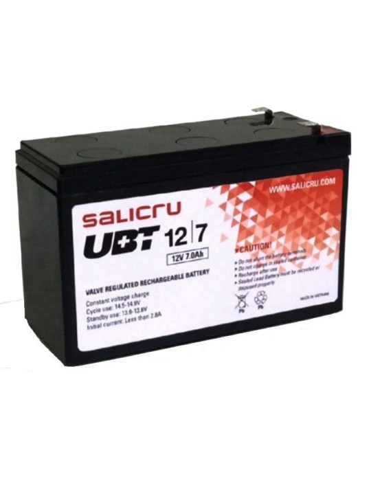 Batería Salicru UBT 12/7 V2 compatible con SAI Salicru según especificaciones
