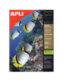 Papel Fotográfico Apli PhotoSatin Paper 04453/ DIN A4/ 200g/ 20 Hojas/ Semi Brillante