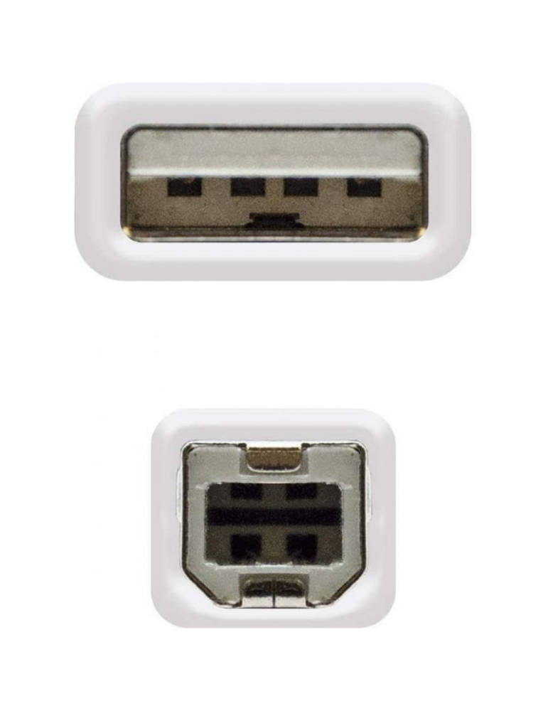 Cable Alargador USB 2.0 Nanocable 10.01.0204/ USB Macho - USB Hembra/ 3m/ Beige