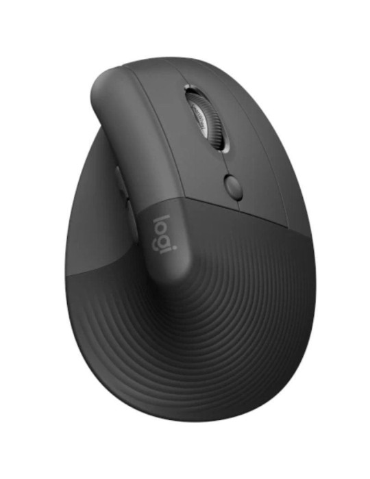 Ratón Vertical Inalámbrico Logitech Lift Vertical Ergonomic Mouse Business/ Hasta 4000 DPI/ Grafito