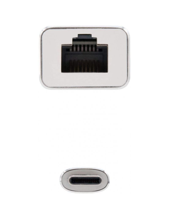 Adaptador USB Tipo-C - RJ45 Nanocable 10.03.0402/ 1000Mbps