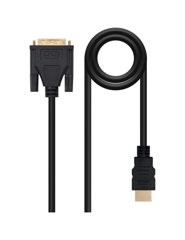 Cable HDMI Nanocable 10.15.0503/ DVI Macho - HDMI Macho/ 3m/ Negro
