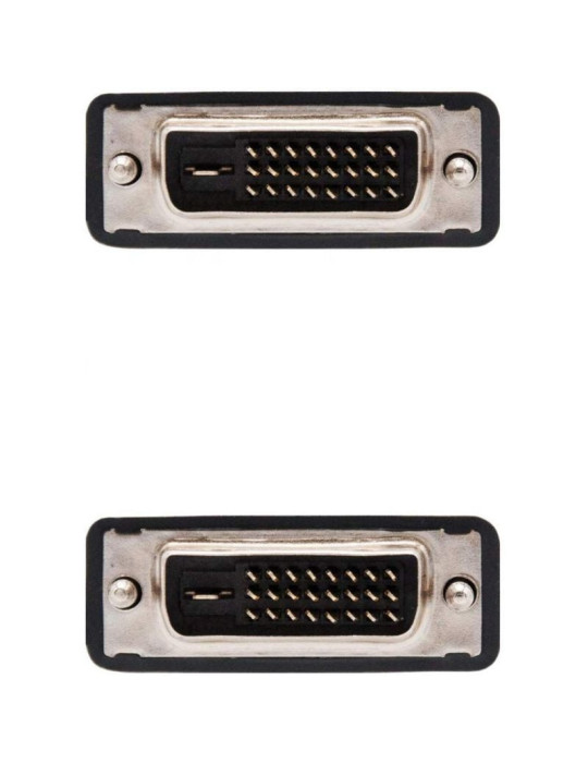 Cable DVI Dual Nanocable 10.15.0802/ DVI Macho - DVI Macho/ 1.8m/ Negro