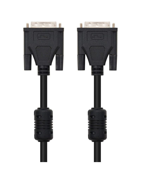 Cable DVI Dual Nanocable 10.15.0802/ DVI Macho - DVI Macho/ 1.8m/ Negro