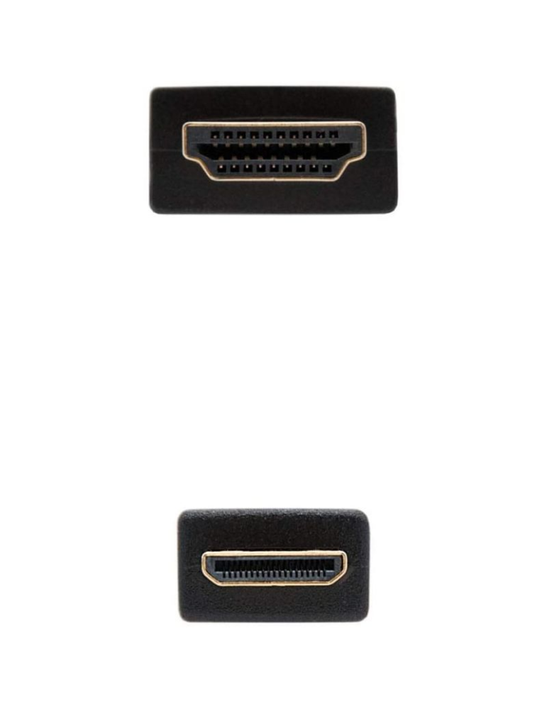 Cable HDMI Nanocable 10.15.0902/ HDMI Macho - Mini HDMI Macho/ 1.8m/ Negro