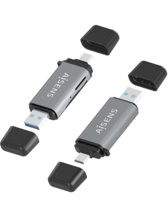 Lector de Tarjetas Externo Aisens ASCR-2AC11-GR/ USB 3.1