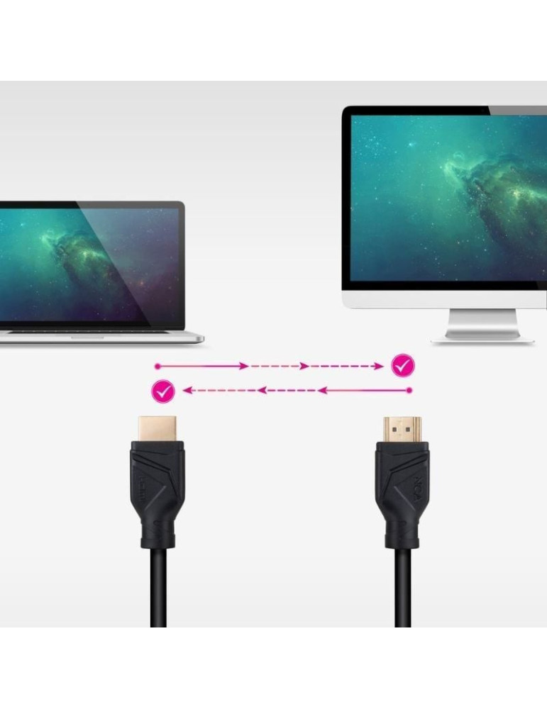 Cable HDMI 2.1 8K Nanocable 10.15.8302/ HDMI Macho - HDMI Macho/ 2m/ Negro