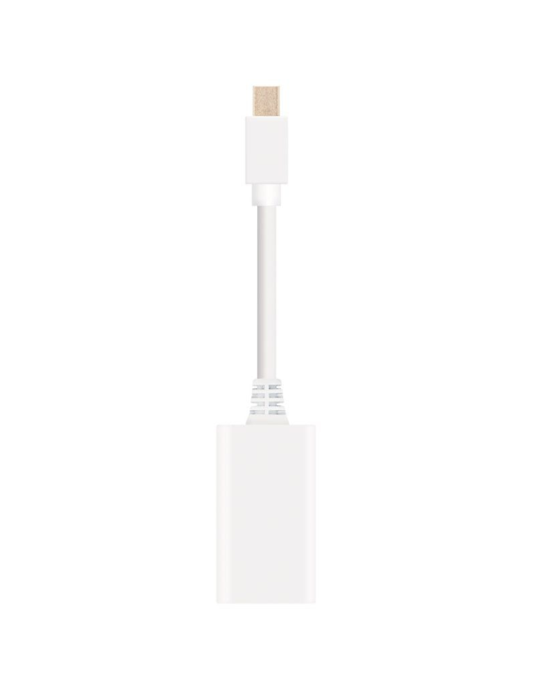 Conversor Nanocable 10.16.0102-W/ Mini DisplayPort Macho - HDMI Hembra/ 15cm/ Blanco