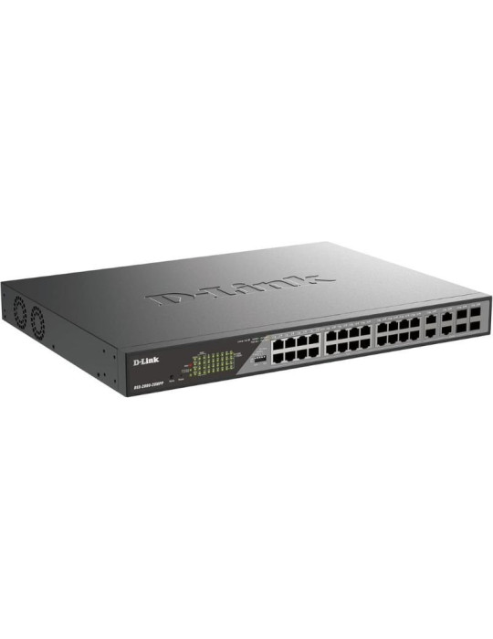 Switch Gestionable D-Link DSS-200G-28MPP 24 Puertos/ RJ-45 10/100/1000/ PoE++/ SFP