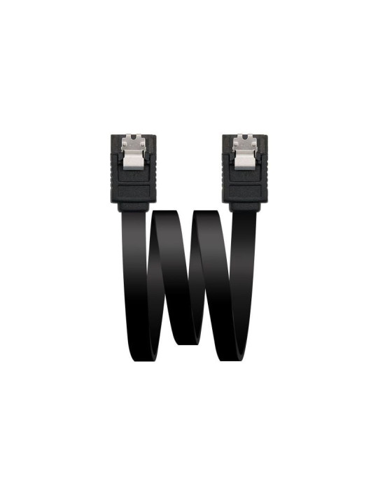 Cable SATA III Nanocable 10.18.1001-BK/ 50cm/ Negro