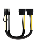 Cable de Alimentación Tarjeta Gráfica Nanocable 10.19.1201/ 2x Molex Macho - 6+2 PIN Macho/ 20cm
