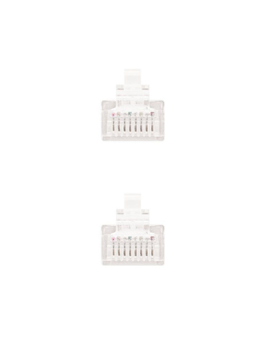 Cable de Red RJ45 UTP Nanocable 10.20.0400-L25-W Cat.6/ 25cm/ Blanco