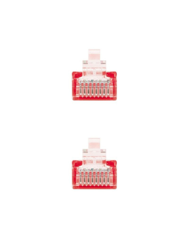 Cable de Red RJ45 UTP Nanocable 10.20.0400-R Cat.6/ 50cm/ Rojo